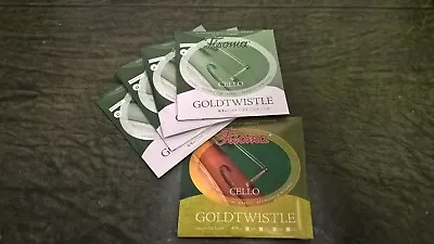 BTS!! Fisoma Goldtwistle Steel Aluminium Wound CELLO String Set Medium 1/4 • £17.99