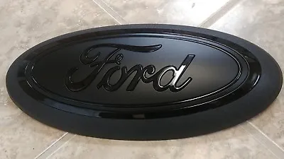 2020-22 F250 Custom GRILL Emblem MATTE/GLOSS BLACK No Front Camera • $235