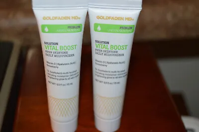 X2 Goldfaden MD VITAL BOOST Even Skintone Daily Moisturizer .5oz/15ml Travel Sz • $14.99