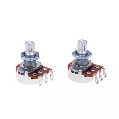 Alpha 2 Pieces Mini Metric Audio Taper A25K Split Shaft Pot Guitar Potentiometer • $10.14