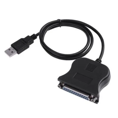 £4.31 • Buy USB 2.0 Male To 25 Pin DB25 Female Parallel Port Printer Adaptor Cable Wire