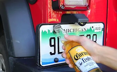 Bottle Opener Beer Soda Cap License Plate Mount Fun Fit Jeep • $10.99