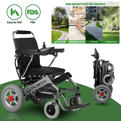 Foldable Electric Wheelchair All Terrain 20A24V Mobility Scooter Lithium Battery • $799.99