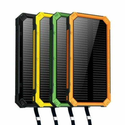 $10.98 • Buy Solar Power Bank Box Waterproof 2-USB LED Battery Charger Case For Cell Phone