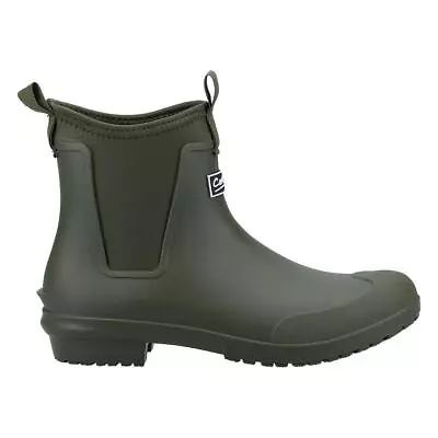 Cotswold Womens Wellies Green Slip On Waterproof Ankle Welly Grovsner SIZE • £34.99