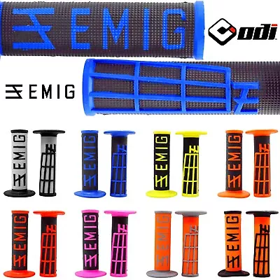 ODI EMIG Grips - V2 Low-Pro Half Waffle - Dirt Bike Motorcycle 7/8  (9 Colors) • $11.95