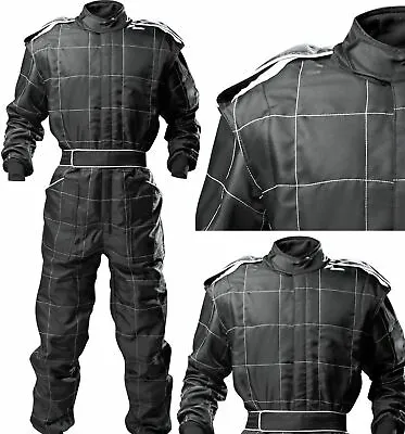£90 • Buy ADULT BLACK Race Suit Overall Single Layer SFI3.2A/1 Proban Oval Banger 