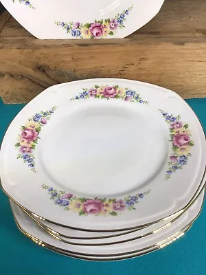Kahla Porcelain Floral Vintage Salad Luncheon Plates 7.25  Set Of (6) • $8.99