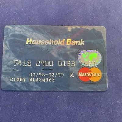 Expired Household Bank Mastercard Bank Card (27a) • $5
