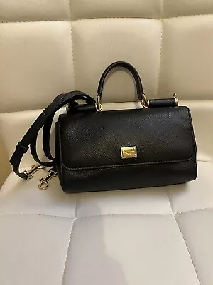 £430 • Buy Dolce Gabbana Mini Sicily Bag In Black Very Good Condition