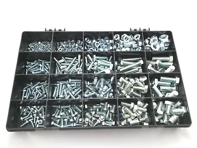£39.59 • Buy 600 Pieces Grade 8.8 Assorted Kit M4 M5 M6 M8 M10 Nuts And Bolts Setscrews Zinc