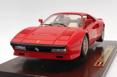 Burago 1/18 Scale Diecast - 3527 Ferrari GTO 1984 Red + Plinth • £59.99