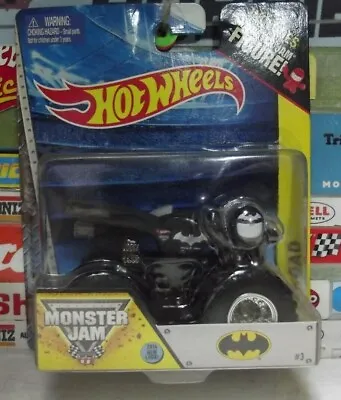 Hot Wheels 1:64 Monster Jam  Batman  Figure & Track Ace Tires Bgg91 Bin#15 • $19.95