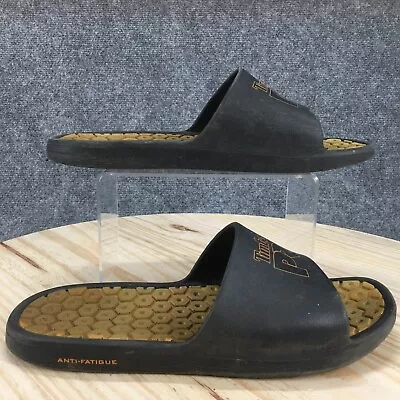 Timberland Pro Sandals Mens 10 Anti Fatigue Slide Slip On Black Rubber Open Toe • $13.99