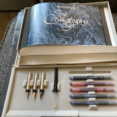 £3 • Buy Parker Calligraphy Set - With Original Box - Vintage