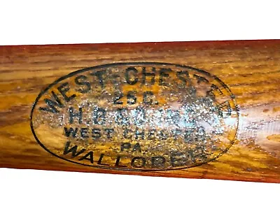Vintage Circa 1940's West Chester Walloper H.B.& D Inc Baseball Bat Old Vintage • $80.99