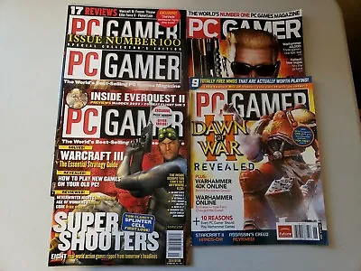 PC Gamer Magazine Issues 100 101 114 175 208 -- 2002 2003 2008 2010 - Lot • $19.99