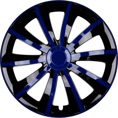 4x Premium Design Hubcaps Set Gral 14 Inch IN Blue Black • $158.21