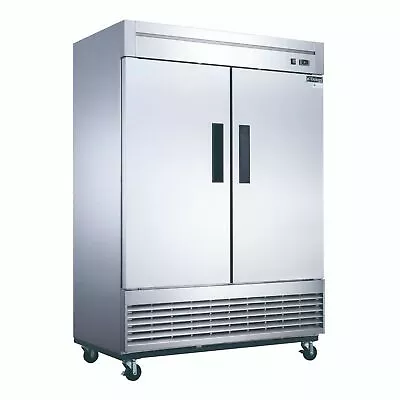 New Dukers D55R 40.7 Cu. Ft. 2-Door Bottom Mount Double Door Refrigerator • $2940