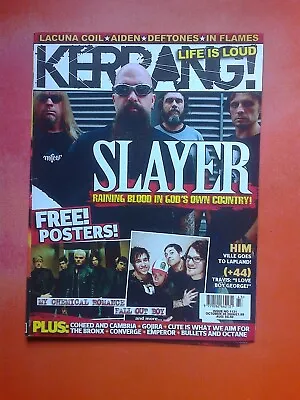 SLAYER Kerrang! Magazine 1131 October 28 2006! My Chemical Romance Fall Out Boy • £3.99