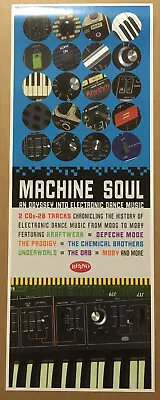 MACHINE SOUL Rare PROMO POSTER Of 2000 CD DEPECHE MODE Kraftwerk PRODIGY Moby • $51.09