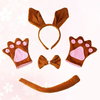  4pcs Party Parent Child Performance Costume Cartoon Kangaroo Style Costume Suit • £12.79