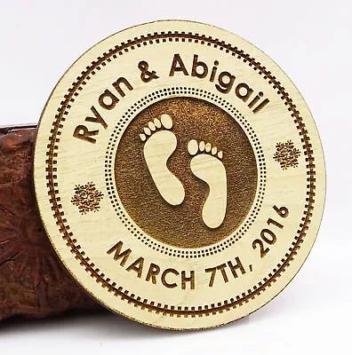 $81.39 • Buy 20 Custom Engraved Wooden Magnet Rustic Wedding Save The Date Wooden-5Pu