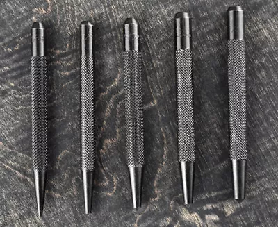 5Pc Carbon Steel Center Punch Set Sizes 1/16  1/8  5/32  3/16  1/4  • $10.79