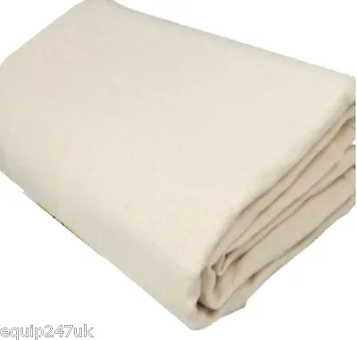 New 100% Cotton Bolton Twill Dust Sheet Heavy Tough  Close Weave Prof Sheets • £20.43