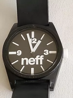 Neff Daily Mens Analog Watch Black & White 5 ATM  43mm • $19.90