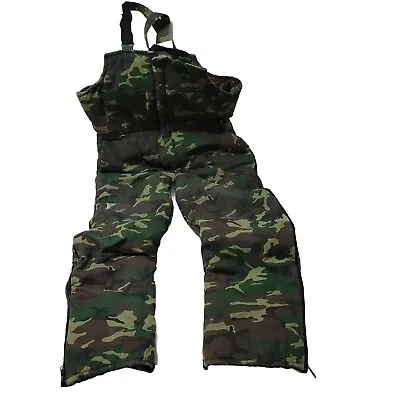 Avid Insulated Camouflage Bib Overalls Size 42 Unisex • $29.95