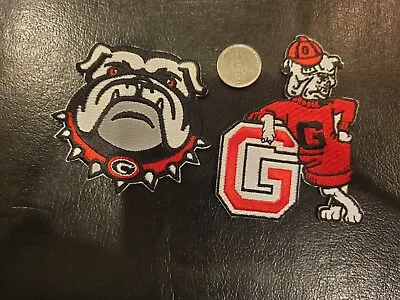 $8.29 • Buy 2)UGA University Of Georgia Bulldogs Embroidered Iron On Patches 3.X2.75 2.5X3.5