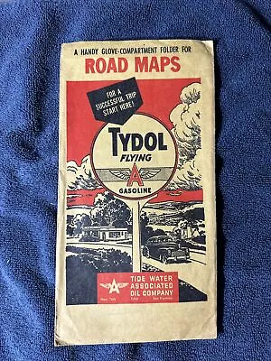 Tydol Flying A Gasoline Paper Map Holder • $50