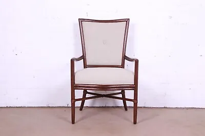 Barbara Barry For McGuire Hollywood Regency Organic Modern Bamboo Club Chair • $1195