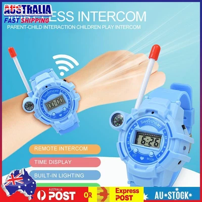 $22.39 • Buy 2pcs Walkie Talkies Child Kids Watches Two-way Radios Interphone Telephone Toy
