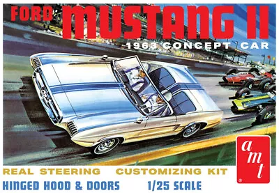 AMT 1369 1:25 Scale 1963 Ford Mustang II Concept Car • $33.95