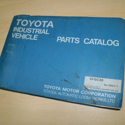 $60 • Buy TOYOTA 5FGC30 Forklift Parts Manual Book Catalog Spare List Lift Truck G807-1