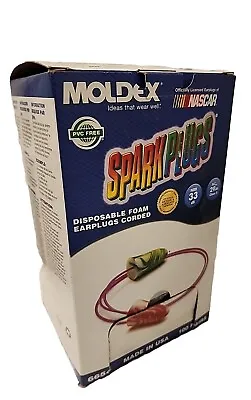 Moldex Spark Plugs 6654 Corded Foam Ear Plugs NRR 33 Hearing Protection 86 Pairs • $29.99