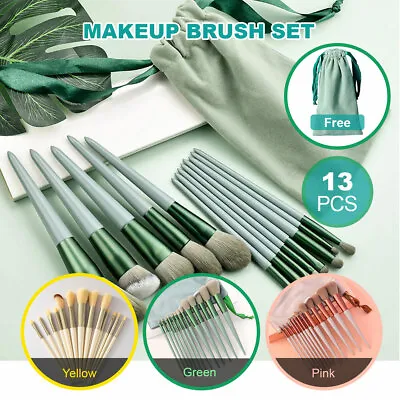 $9.99 • Buy 13PCS Eye Make-up Brushes Diamond Unicorn Eyeshadow Eyebrow Blending Brush Set