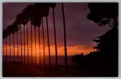 Postcard Seaside Sunset La Jolla California • $4.75