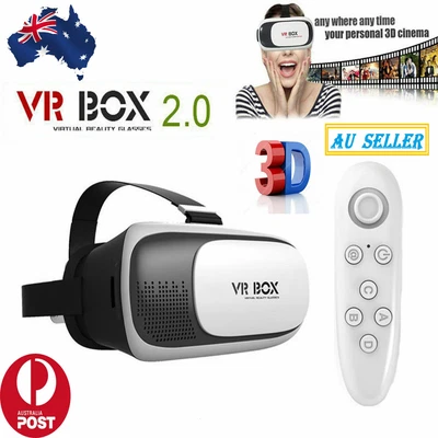 $34.69 • Buy VR Box 3D Virtual Reality Headset Glasses& Bluetooth With Remote For Smartphones