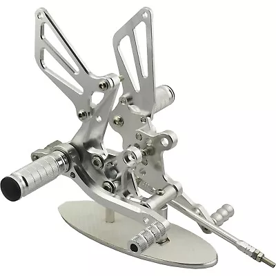 US Silver Rearsets Footpegs Rearset For Suzuki Gsxr 600/750 00-05 GSXR1000 01-04 • $79.99