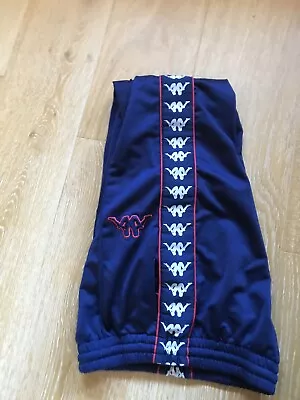 Vintage Kappa Navy Dark Blue Red White Logo Side Sweatpants Joggers • $119