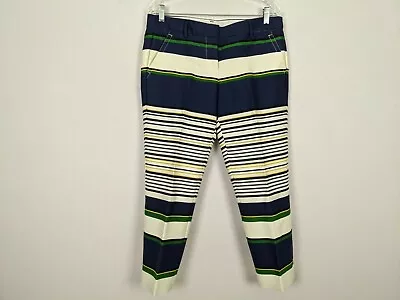 J. Crew Factory Skimmer Striped Ankle Pants Size 8 • $17.25