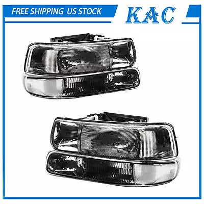 For 99-02 Chevy Silverado/00-06 Tahoe Suburban Headlights Assembly Head Lamp • $70.99