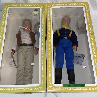 1981 Collectors Choice And 1982 Guardian Of The West John Wayne Effanbee Dolls • $75