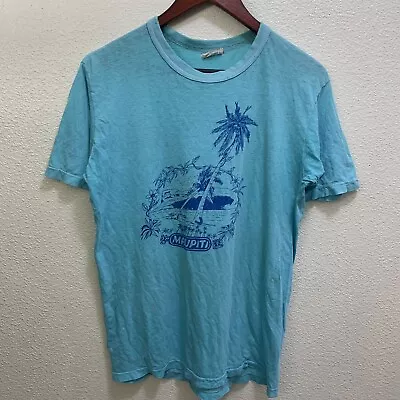 Vintage 60s Maupiti Islands Tee Shirt Print 1960s 70s • $60