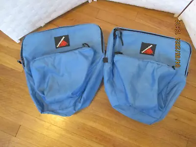 Vintage Cannondale Blue Pannier Bags Bike Packing Set Pair USA • $125