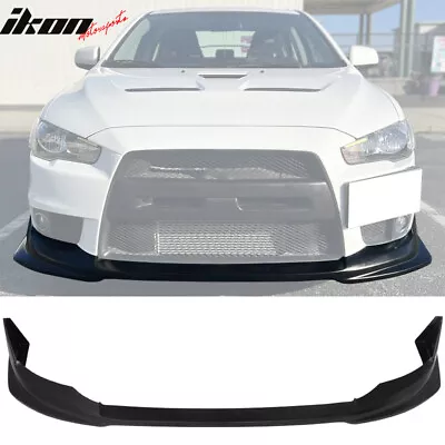 Fits 08-15 Mitsubishi Lancer Evolution X VR Style Front Bumper Lip Spoiler - PU • $115.89