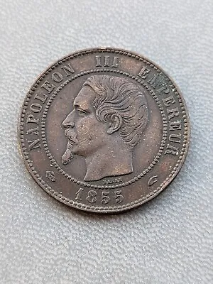 France Napoleon Iii. 10 Centimes Coin Dated 1855 A. Very High Grade. French • £11.99